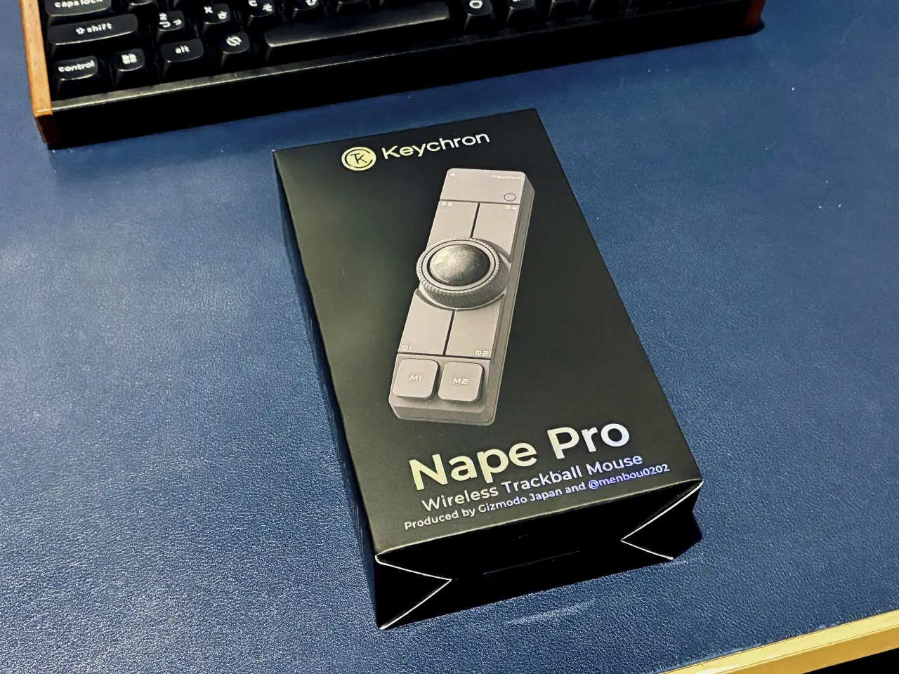 Keychronのトラックボールデバイス「Nape Pro」の外箱パッケージ